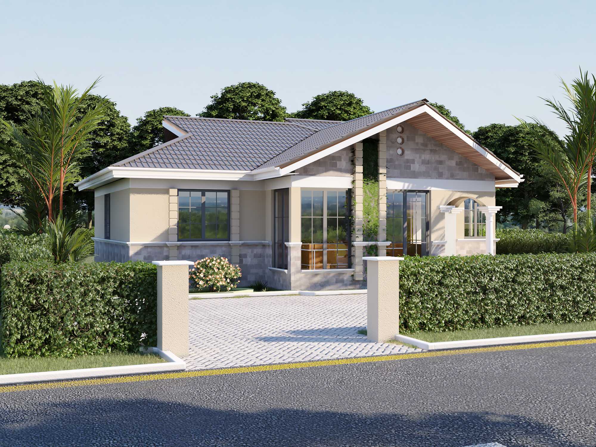 Inuua Bungalow House Plans, Architectural Drawings, Engineering Drawings and Bills of Materials & Labour