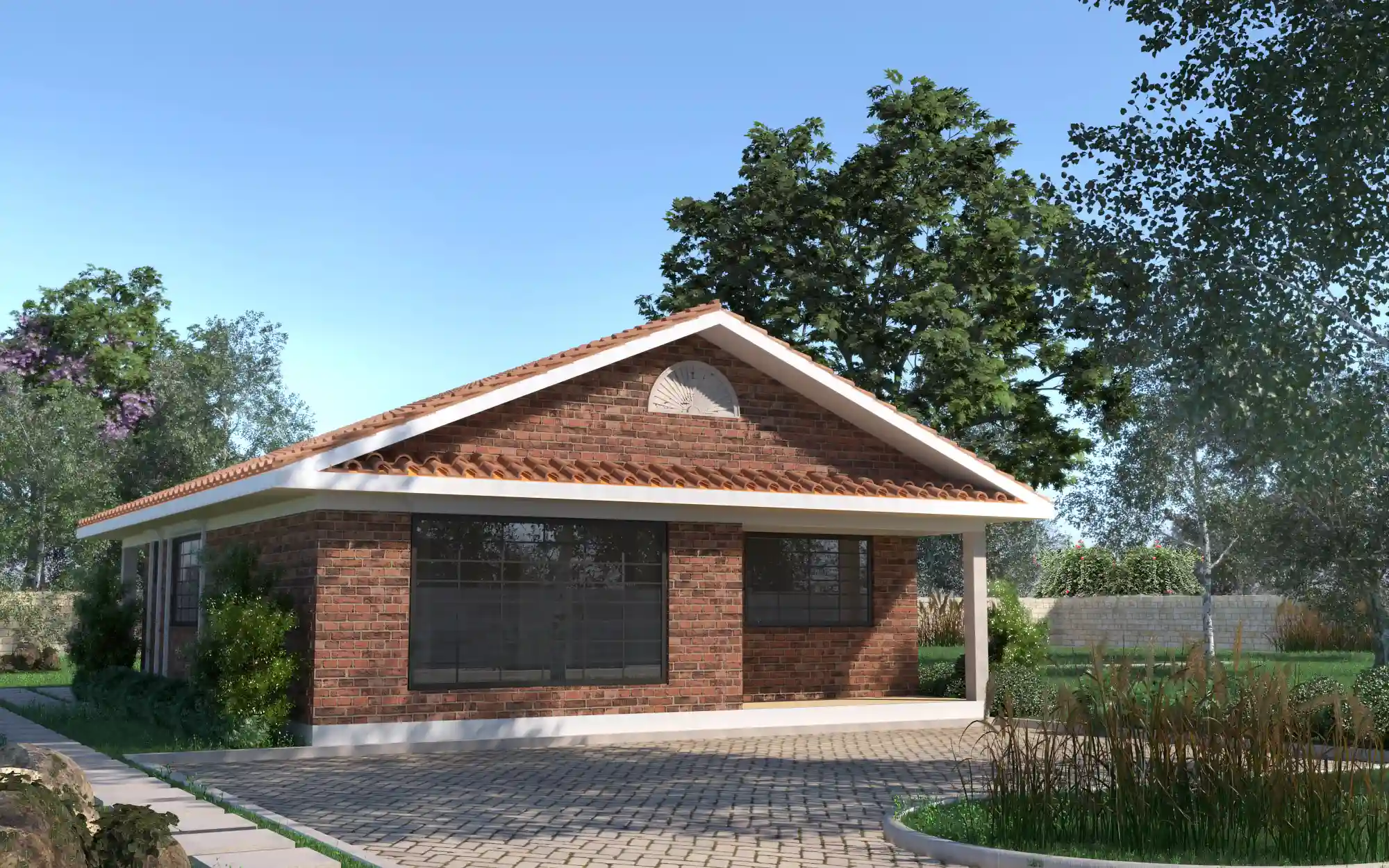2 Bedroom Bungalow -ID 2111 - 2 BED BNGL TP1 OP1 FRONT.jpg from Inuua Tujenge house plans with 2 bedrooms and 1 bathrooms. ( bungalow )