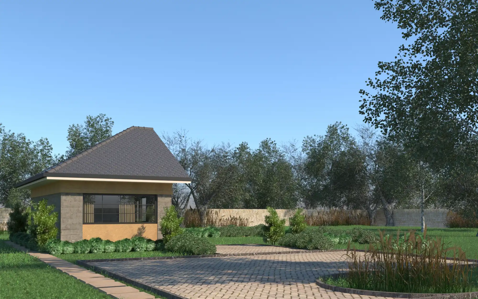 3 Bedroom Bungalow - ID 31101 - Phase 1- Front from Inuua Tujenge house plans with 3 bedrooms and 2 bathrooms. ( jengapolepole )