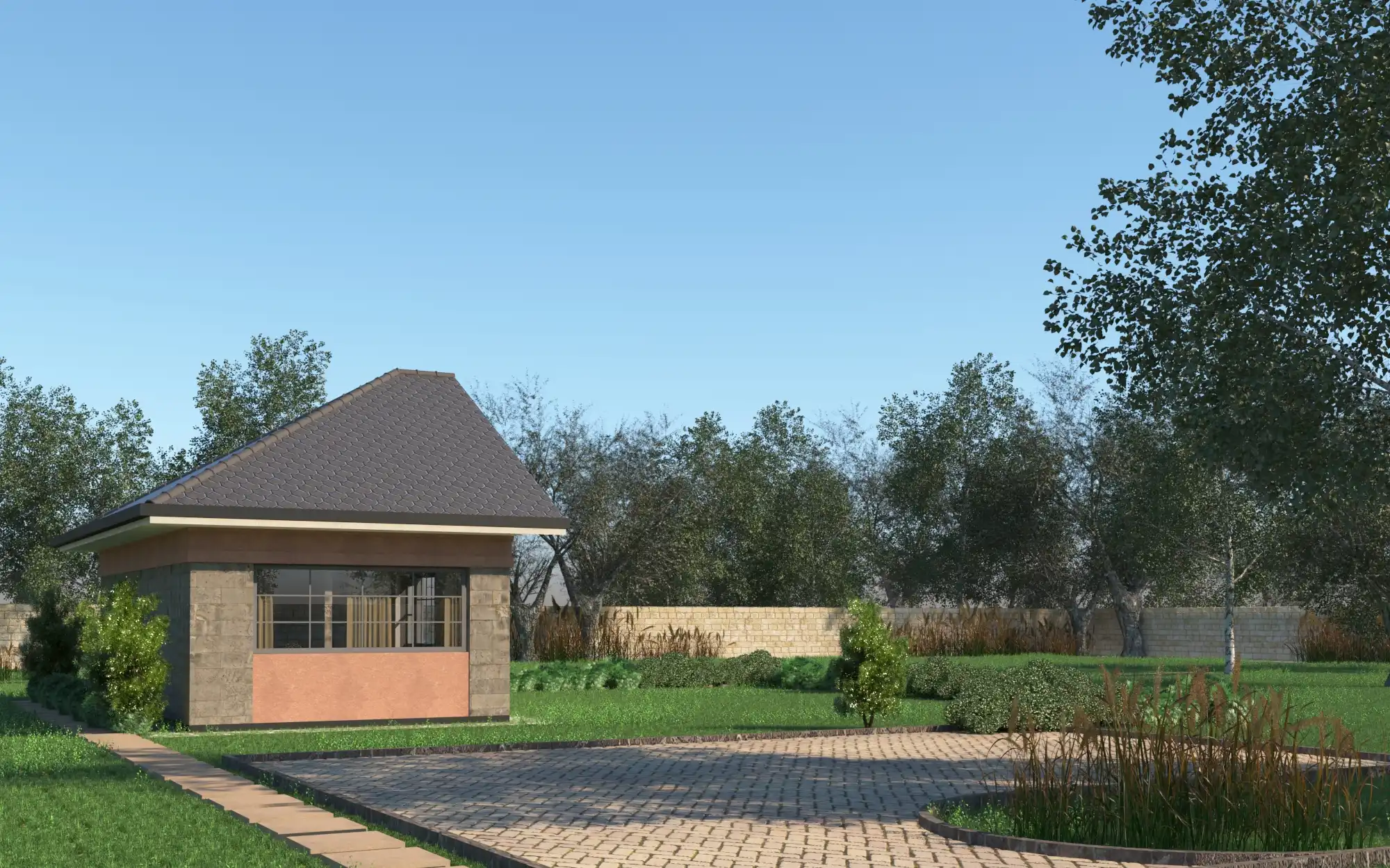 4 Bedroom Jenga Pole Pole Bungalow - ID 4171 - Phase 1 Front from Inuua Tujenge house plans with 4 bedrooms and 2 bathrooms. ( jengapolepole )