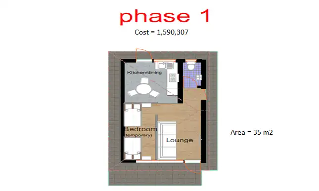 3 Bedroom Bungalow - ID 3191 - Annotation 2020-08-19 045232.png from Inuua Tujenge house plans with 3 bedrooms and 2 bathrooms. ( jengapolepole )