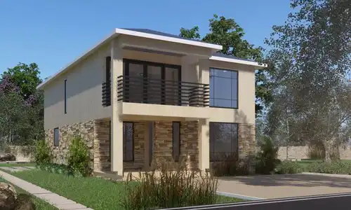 4 Bedroom Maisonatte ID - 4231 - ID_4231_front.jpg from Inuua Tujenge house plans with 4 bedrooms and 3 bathrooms. ( maisonette )