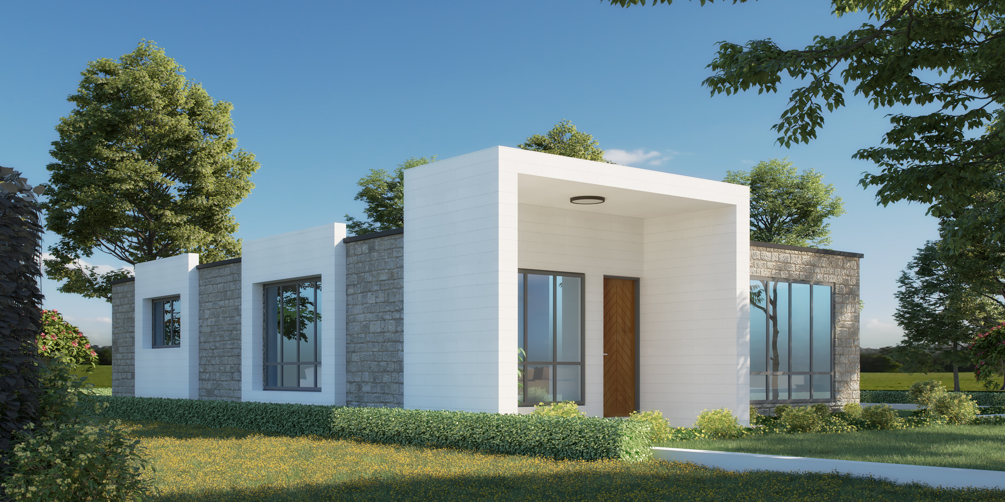 Inuua Chapchap 4181 - 4181 Front from Inuua Tujenge house plans with 4 bedrooms and 2 bathrooms. ( jengapolepole )