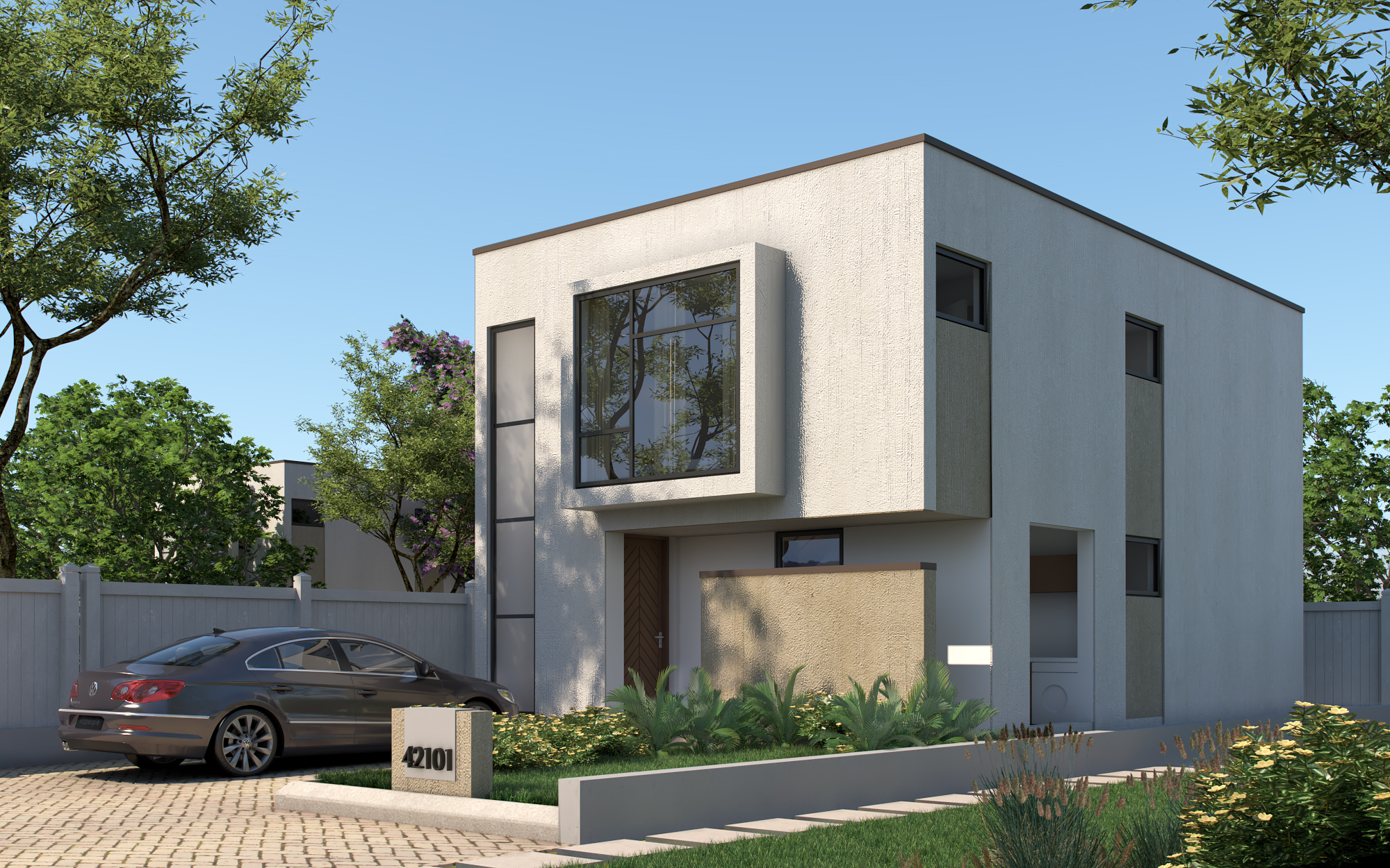 4 Bedroom Maisonette - ID 42101 - Front from Inuua Tujenge house plans with 4 bedrooms and 3 bathrooms. ( maisonette )