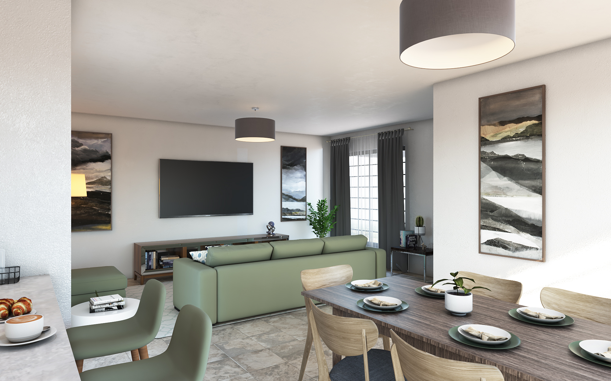 3 Bedroom Bungalow -ID 3131 - 4BED BNGL TP5.6 OP2.jpg from Inuua Tujenge house plans with 3 bedrooms and 2 bathrooms. ( bungalow )