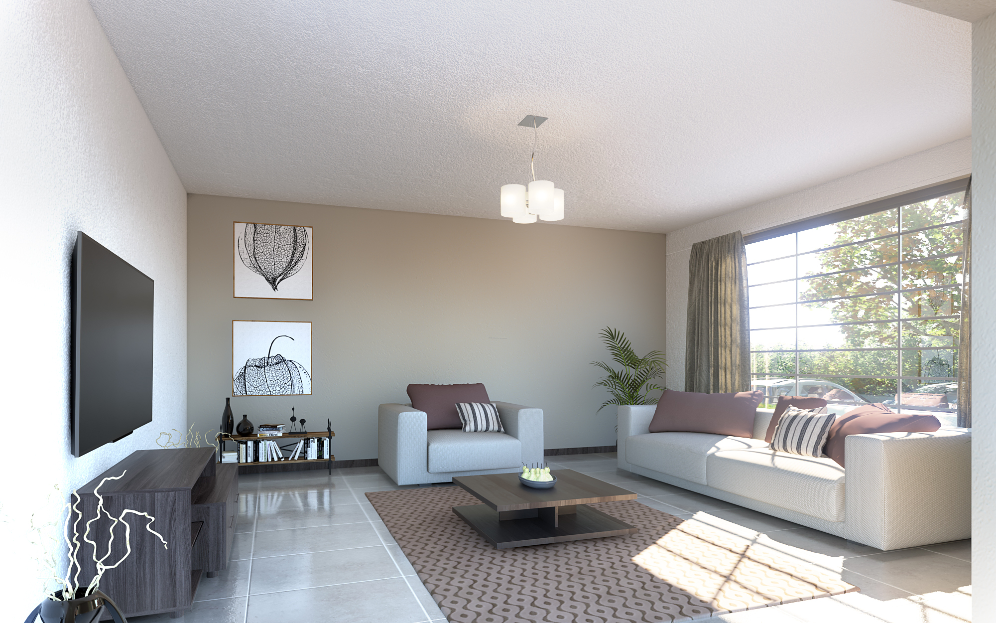 4 Bedroom Maisonette - ID 4221 - 4 BED MAST TP2 OP1 -4221 LOUNGE.jpg from Inuua Tujenge house plans with 4 bedrooms and 3 bathrooms. ( maisonette )