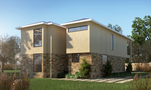 4 Bedroom Maisonatte ID - 4231 - ID_4231_rear.jpg from Inuua Tujenge house plans with 4 bedrooms and 3 bathrooms. ( maisonette )